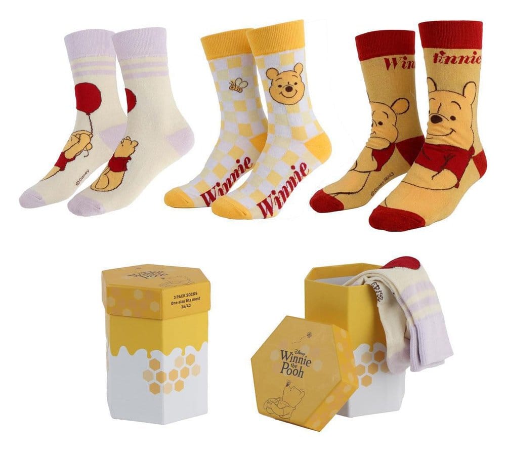 Winnie Puuh Socken 3er-Pack 36-43