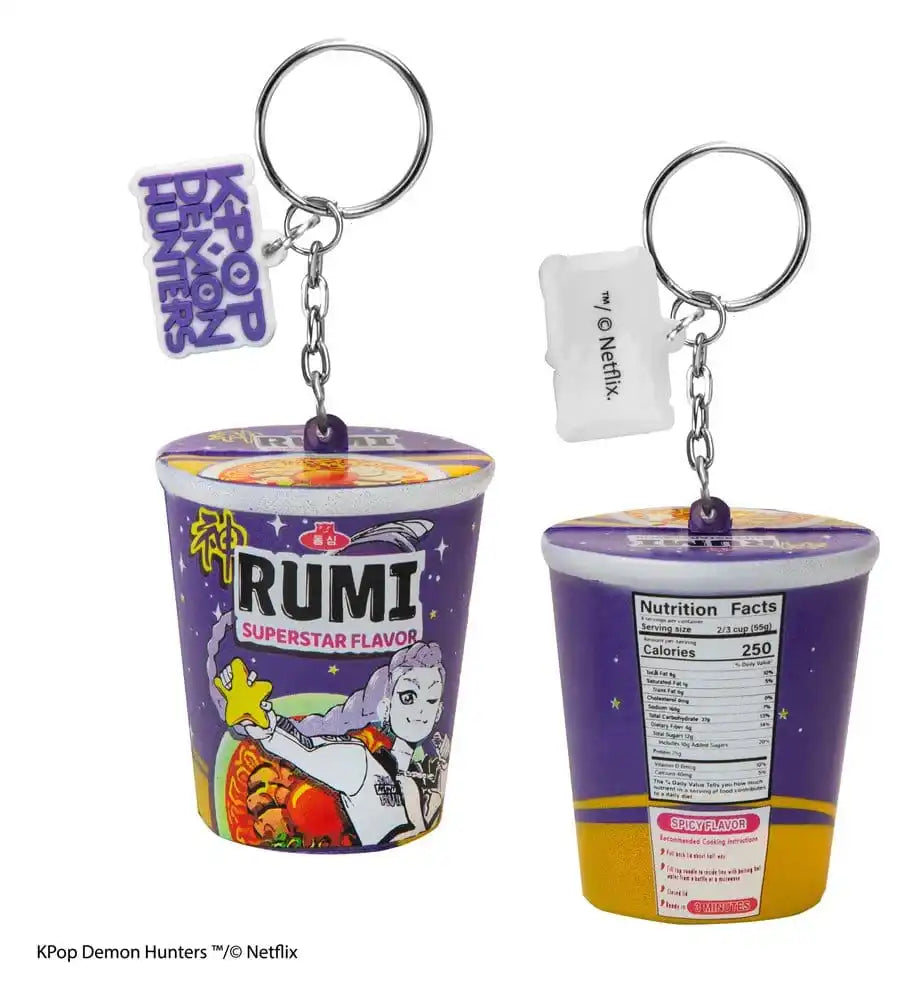 KPop Demon Hunters Squishy Schlüsselanhänger Rumi Superstar Flavor Noodles