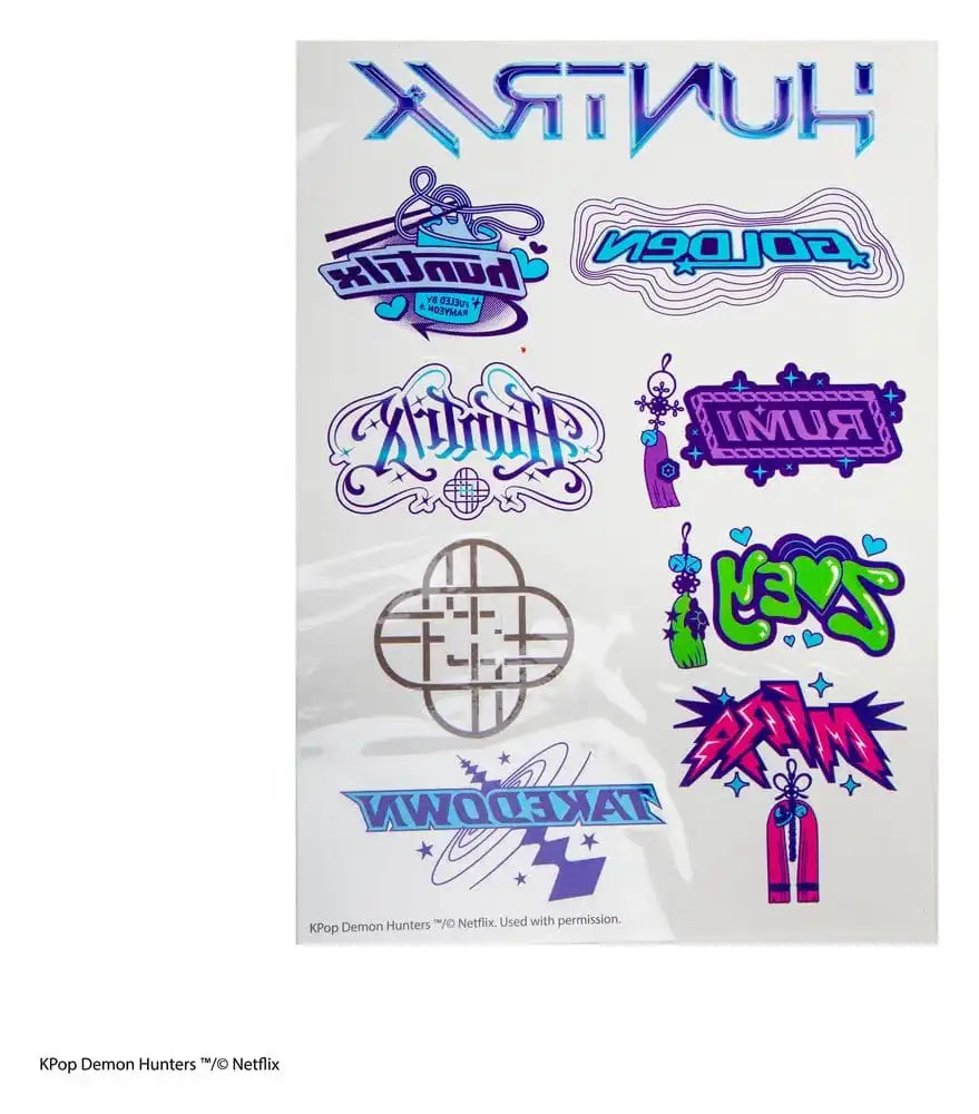 KPop Demon Hunters Tattoo-Sticker KPop Demon Hunters