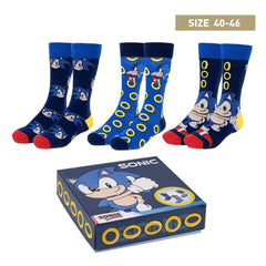 Sonic the Hedgehog Socken 3er-Pack Sonic 40-46