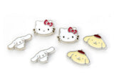 Sanrio Ohrstecker-Set Hello Kitty, Cinnamon Roll und Pompompurin
