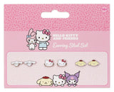 Sanrio Ohrstecker-Set Hello Kitty, Cinnamon Roll und Pompompurin
