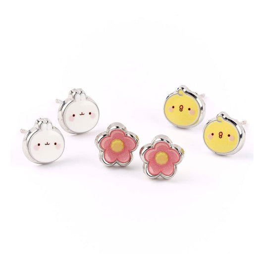 Molang Stud Ohrringe 3er-Pack Molang and Piu Piu