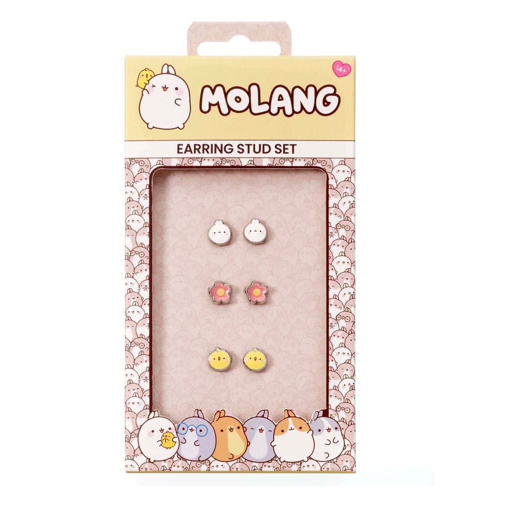 Molang Stud Ohrringe 3er-Pack Molang and Piu Piu