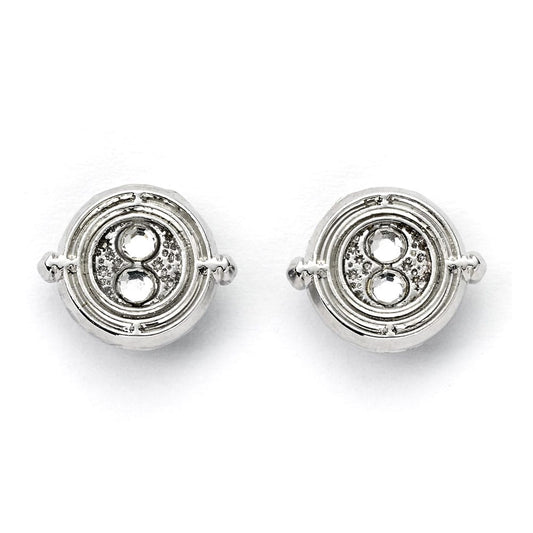 Harry Potter Ohrringe Time Turner (Silberfarben) .