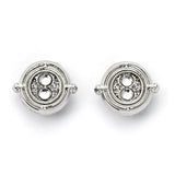 Harry Potter Ohrringe Time Turner (Silberfarben) .