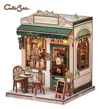 Miniature House Model Kit Sunny Cafe 20 x 16 cm