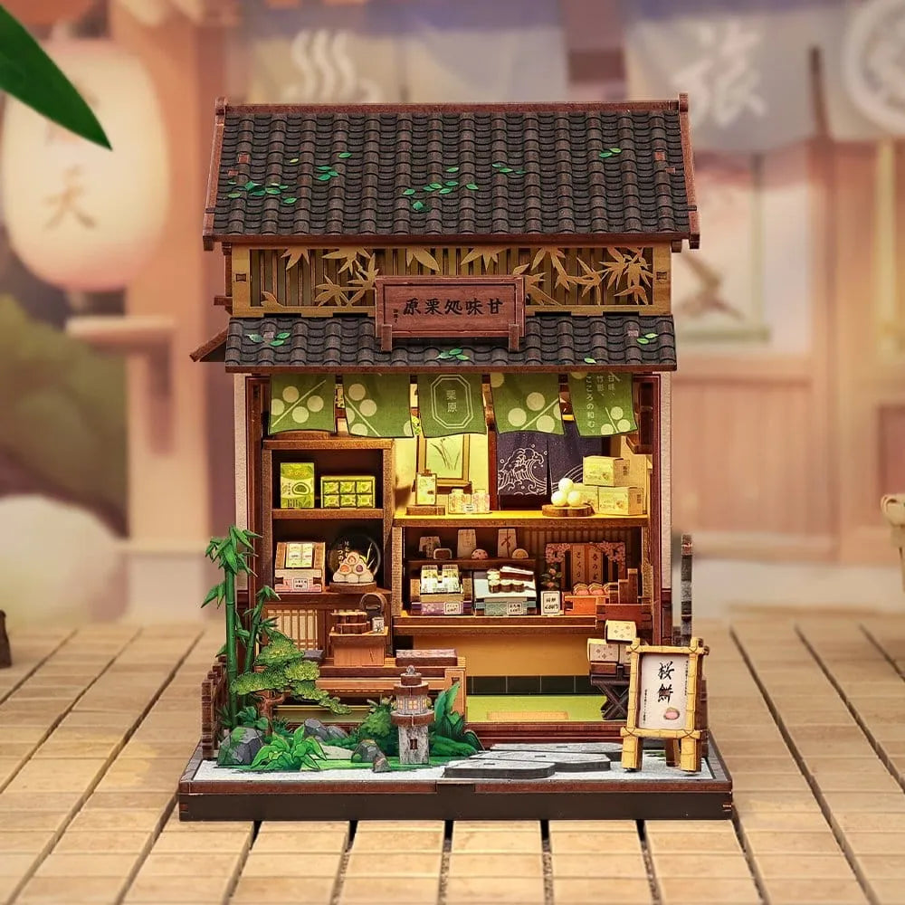 Miniature House Model Kit Kanmi-dokoro Kurihara 19 x 15 cm