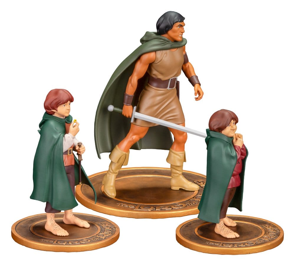 Der Herr der Ringe Animated Film PVC Figuren 3er-Pack Frodo, Aragorn, and Samwise