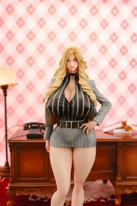 Gal Ane Shachou to Harem Office PVC Figur 1/7 Nishigori Ai (Grey Suit Ver.) Wholesome Ver. 26 cm