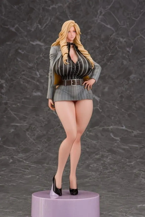 Gal Ane Shachou to Harem Office PVC Figur 1/7 Nishigori Ai (Grey Suit Ver.) Wholesome Ver. 26 cm