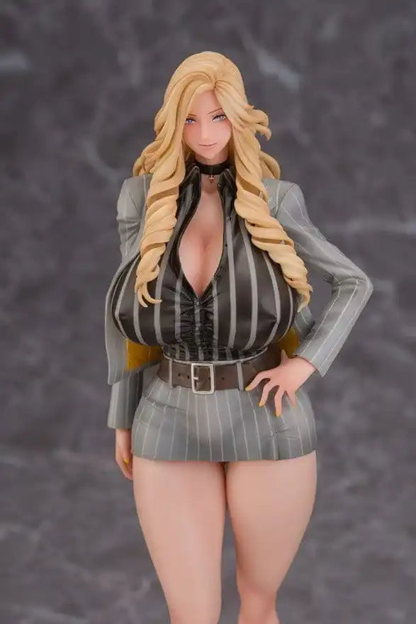 Gal Ane Shachou to Harem Office PVC Figur 1/7 Nishigori Ai (Grey Suit Ver.) Wholesome Ver. 26 cm