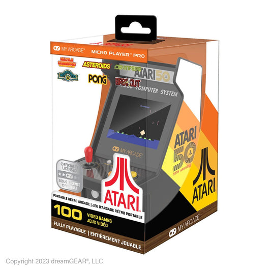 Atari tragbare Spielkonsole Retro Arcade Micro Player Pro