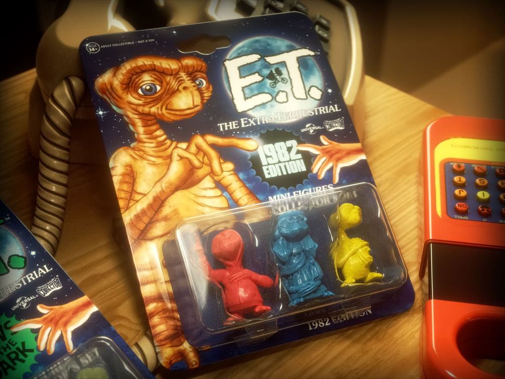 E.T. Der Außerirdische Collector's Set Minifiguren 3er-Pack 1982 Edition 5 cm