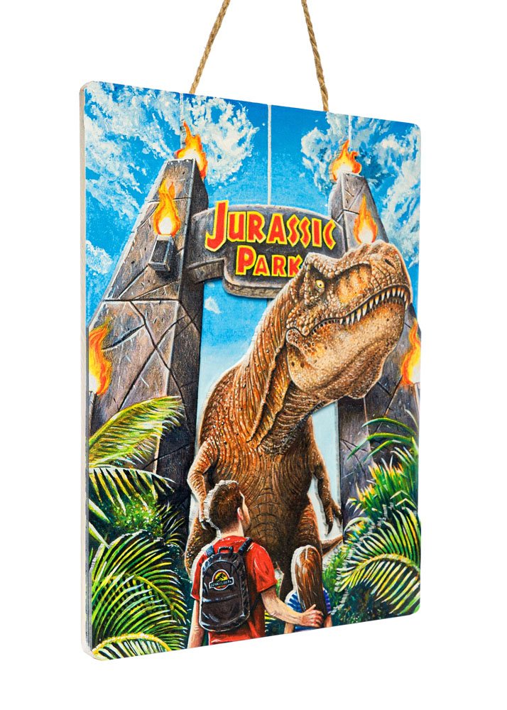 Jurassic Park WoodArts 3D Holzdruck Rex Attack 30 x 40 cm