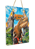 Jurassic Park WoodArts 3D Holzdruck Rex Attack 30 x 40 cm