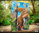 Jurassic Park WoodArts 3D Holzdruck Rex Attack 30 x 40 cm