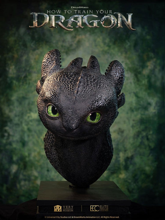 Drachenzähmen leicht gemacht Life Size Büste Toothless (Ohnezahn) 66 cm