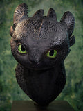 Drachenzähmen leicht gemacht Life Size Büste Toothless (Ohnezahn) 66 cm