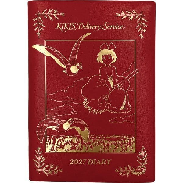 Kiki´s kleiner Lieferservice Tagebuch Kiki on her broom red gold foil