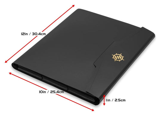 Enhance Binder 9 Pocket Kartenbinder Schwarz 30 x 25 x 3 cm