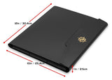Enhance Binder 9 Pocket Kartenbinder Schwarz 30 x 25 x 3 cm