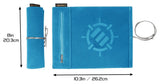 Enhance Tabletop-Zubehör Roll on a Scroll Würfel und Würfelmatte Blau