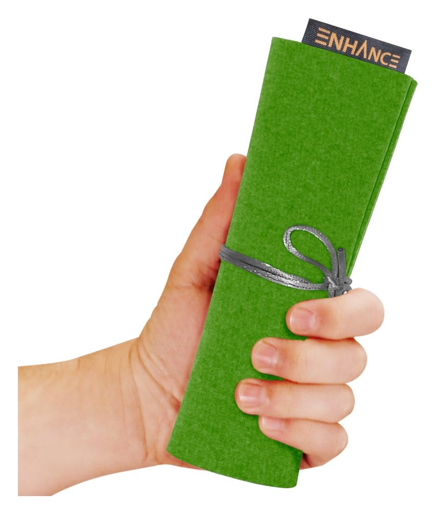 Enhance Tabletop-Zubehör Roll on a Scroll Würfel und Würfelmatte Grün