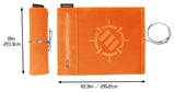 Enhance Tabletop-Zubehör Roll on a Scroll Würfel und Würfelmatte Orange