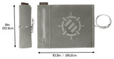Enhance Tabletop-Zubehör Roll on a Scroll Würfel und Würfelmatte Silber