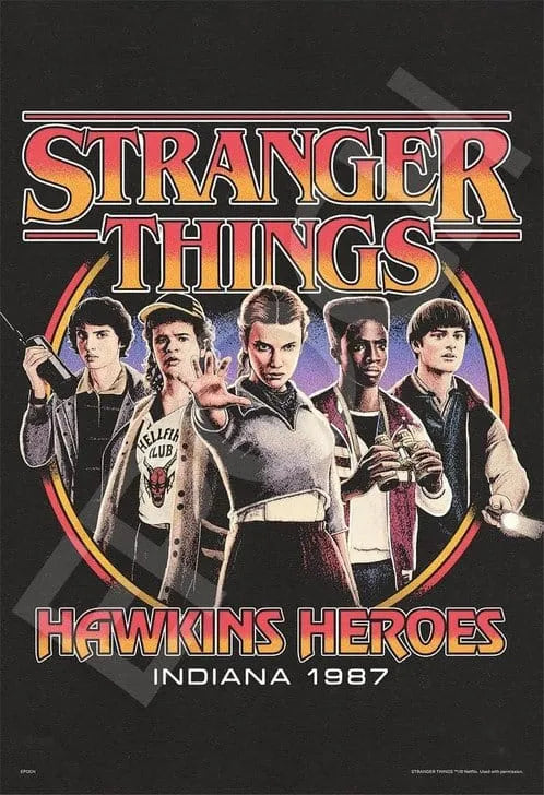 Stranger Things Puzzle 1000 Teile Hawkins Heroes