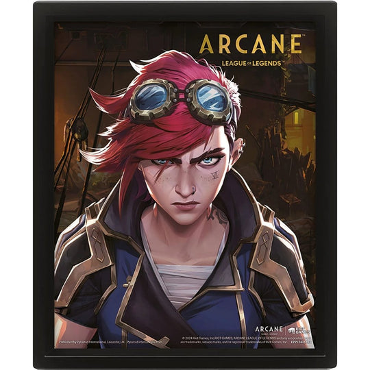 League of Legends Arcane 3D-Effekt Poster Jinx-VI