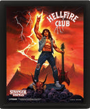 Stranger Things 4 3D-Effekt Poster Hellfire Tribute