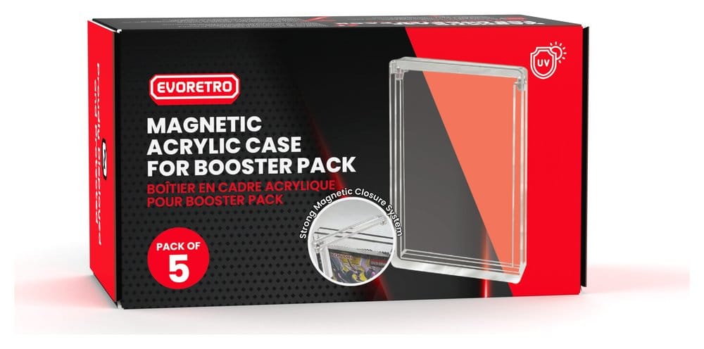 Evoretro Acryl Display Case 5er-Pack für Booster Packs