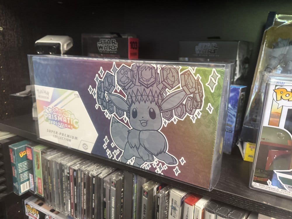 PET Gehäuse 2er-Pack für Pokémon Prismatic Evolutions Super Collection Box 38 x 18 cm