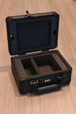 Evoretro Graded Card Display- und Transportkoffer mit Sichtfenster Schwarz
