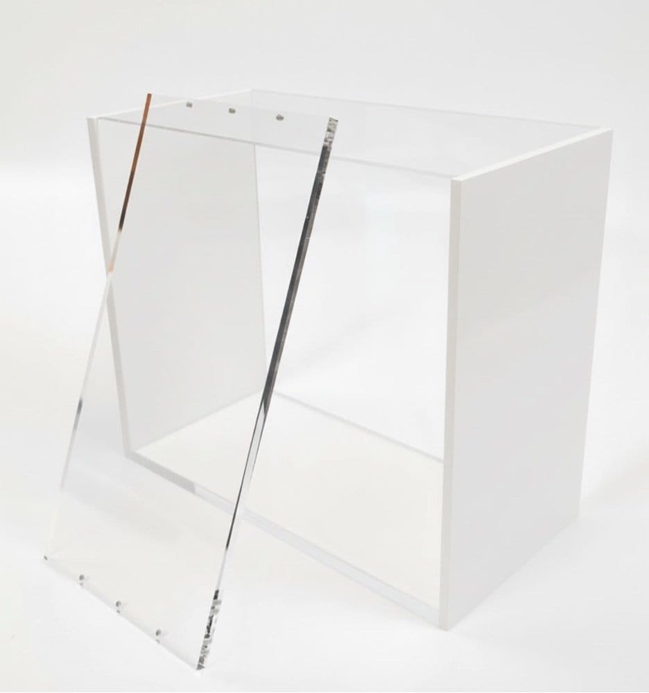 Evoretro Magnetische Acryl Display Case für ETB mit farbigen Seiten - Weiß
