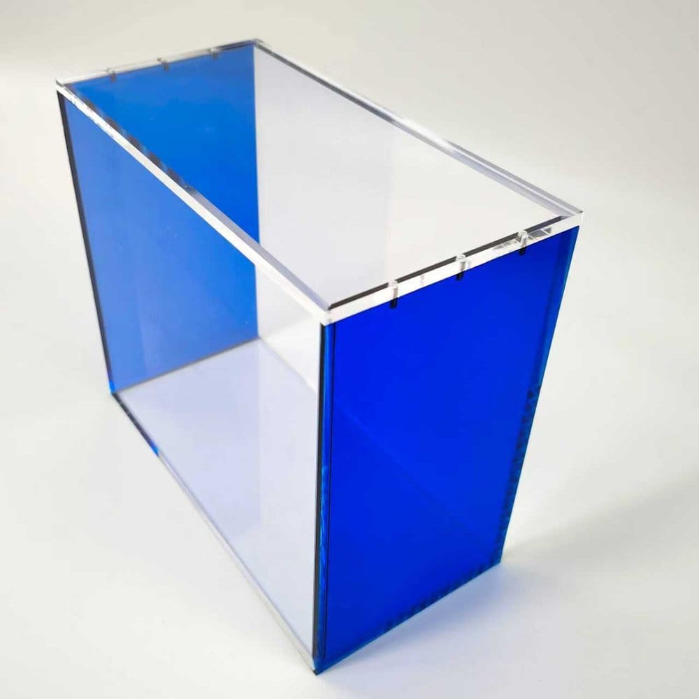 Evoretro Magnetische Acryl Display Case für ETB mit farbigen Seiten - Blau