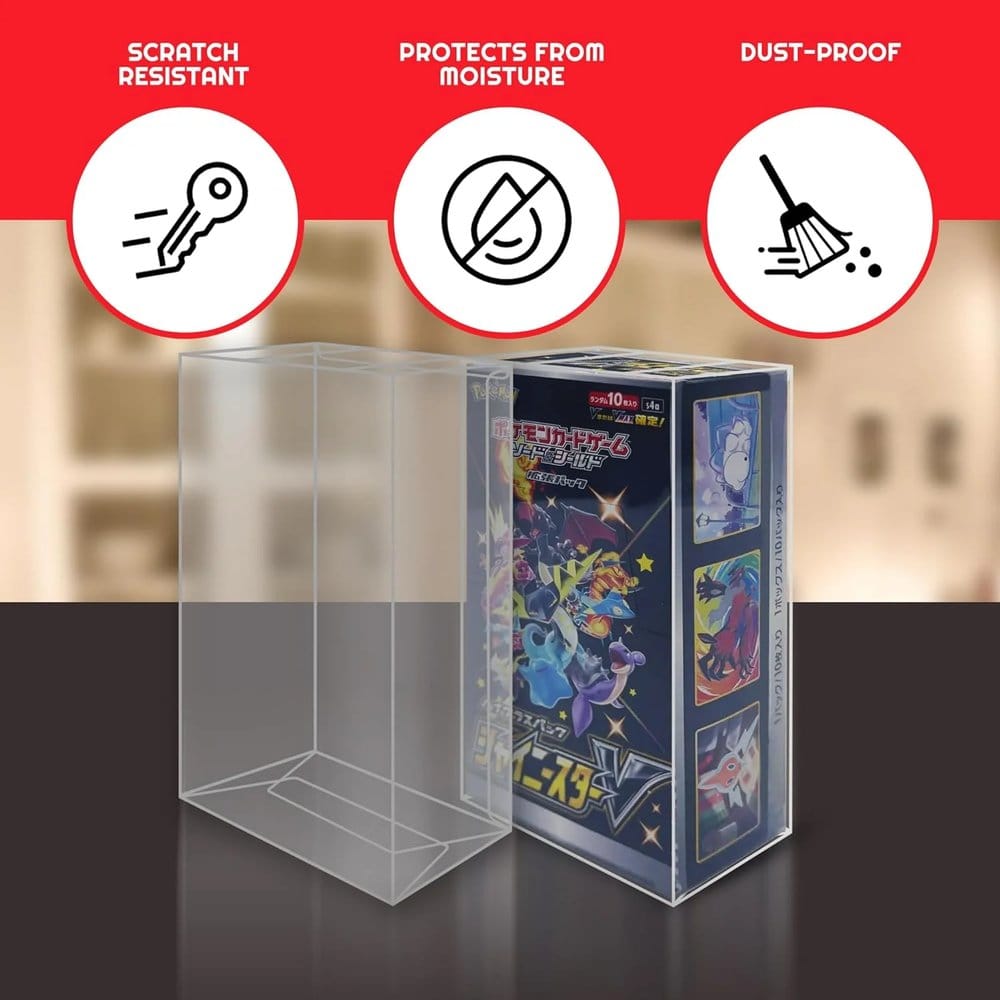 Evoretro PET Gehäuse 5er-Pack für Pokémon Japanische Booster Box Klein