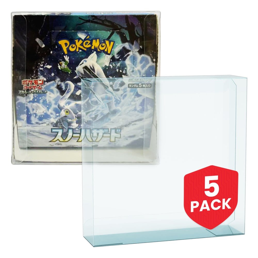Evoretro PET Gehäuse 5er-Pack für Pokémon Japanische Booster Box Groß
