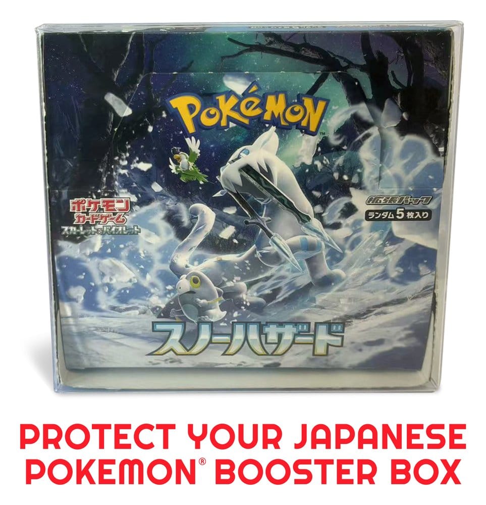 Evoretro PET Gehäuse 5er-Pack für Pokémon Japanische Booster Box Groß