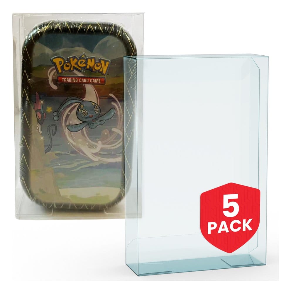 Evoretro PET Gehäuse 5er-Pack für Pokémon Small Tins 8x3x13cm