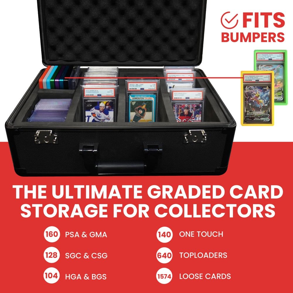 Evoretro Trading Card Aufbewahrungsbox für 120 Karten XL Schwarz