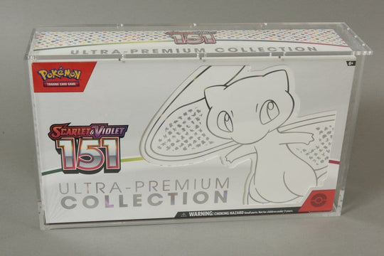 Evoretro Acryl Display Case für Pokemon 151 UPC Box und Mega Charizard X UPC Box 23 x 39 cm