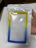 Evoretro Bumper für PSA gegradete Karten-Slab Gradient Yellow-Blue Glitter