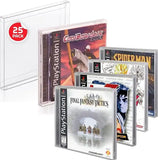 PET Gehäuse 25er-Pack für Nintendo PS1/Single CD/Dreamcast (Jewel Case) Games