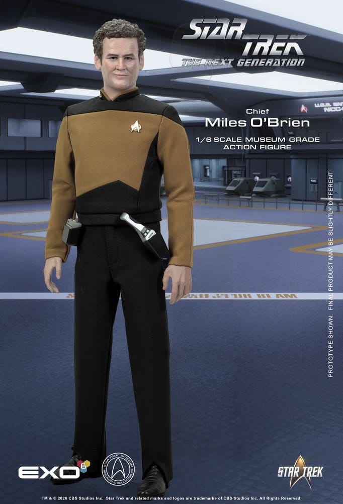 Star Trek: Das nächste Jahrhundert Actionfigur 1/6 Chief Miles O'Brien with Transporter Console 30 cm