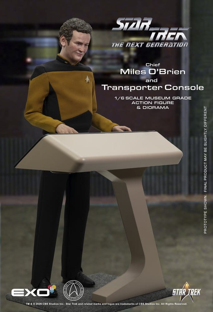 Star Trek: Das nächste Jahrhundert Actionfigur 1/6 Chief Miles O'Brien with Transporter Console 30 cm