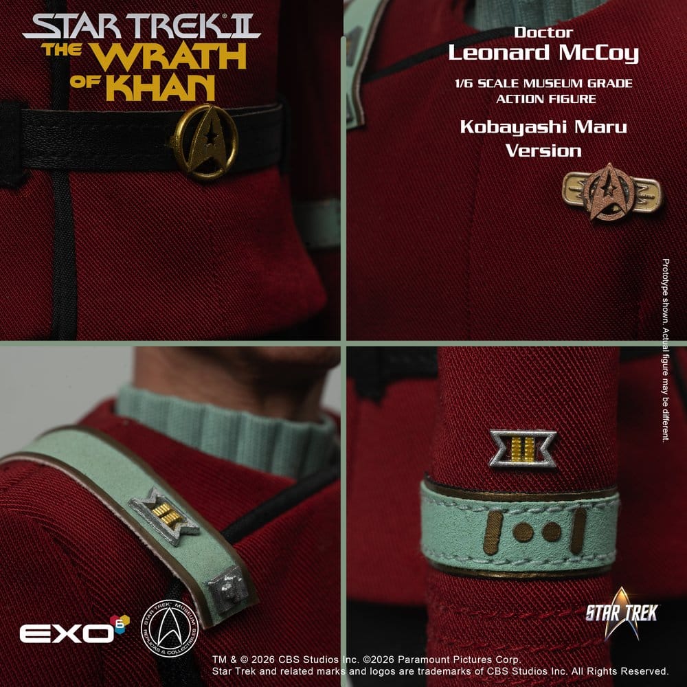 Star Trek II: Der Zorn des Khan Actionfigur 1/6 Dr. Leonard McCoy Kobayashi Maru Version 30 cm