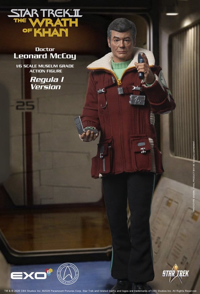 Star Trek II: Der Zorn des Khan Actionfigur 1/6 Dr. Leonard McCoy Regula I Version 30 cm